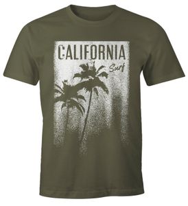 Cooles Herren T-Shirt Surf California Surf Neverless® army XXL