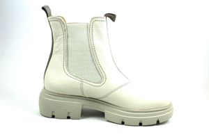 Paul Green Chelsea-Boots - Weiß Glattleder Größe: 37 Normal
