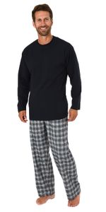 Herren Schlafanzug Pyjama lang mit Flanell Hose - auch in Übergrößen - 281 101 90 997
