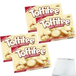 Toffifee White Chocolate Office Pack (4x125g Packung) + usy Block