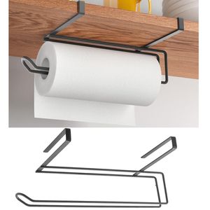 küchenrollenhalter Easy-Roll 35 x 18 cm Metall schwarz