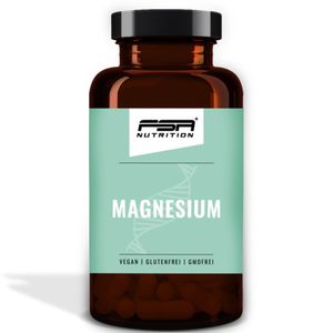 Magnesium Kapseln im Glas mit Bisglycinat und Citrate Buffered, 300 mg elementares Magnesium pro Tagesdosis, 120 vegane Kapseln - FSA Nutrition