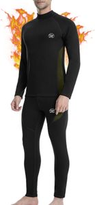 Herren Thermo Funktionswäsche Set Thermounterwäsche Funktionsunterwäsche Set Skiunterwäsche Ski Schwarz S