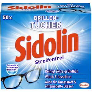 Sidolin Brillenputztücher reinigt Besonders schonend 50 Stück