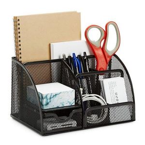 Badorganizer Schreibtischorganizer mit Stifthaltern (1 St), Schwarz