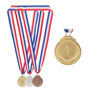 relaxdays 3er Set Medaille für Kinder