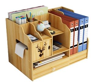 Stiftehalter Organizer, Stifthalter Aufbewahrungsbox aus Holz, ZAXER Stiftehalter, multifunktionaler Schreibtisch-Organizer für Zuhause, Büro und Schule