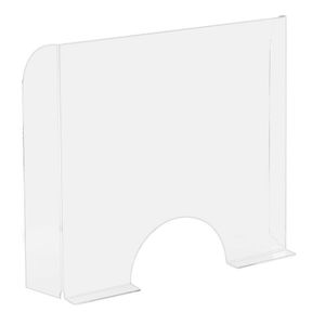 Exacompta 80058D - EXASREEN Tisch-Nies-/Spitzschutzgitter, "Inklusive doppelseitigem Schild und Fenster", Größe 95 x 68 cm, praktisch und sicher, transparent, transparent.