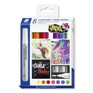 Marker kredowy STAEDTLER Lumocolor 8 sztuk w etui