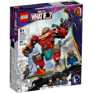 LEGO 76194 Marvel Tony Starks sakaarianischer Iron Man, Action-Figur mit Transformer-Spielzeugauto für Kinder ab 8 Jahren