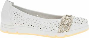 Dámske baleríny Rieker L3062-80 weiss 40