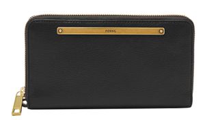 FOSSIL Geldbörse Liza Zip Around Clutch Black schwarz