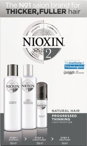 Nioxin System 2 Trial Kit Set gegen Haarausfall 150 ml + 150 ml + 40 ml