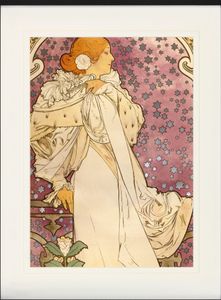 Alphonse Mucha - Sarah Bernhardt, Die Kamelien-Dame, 1896 Alphonse Mucha - Sarah Bernhardt, Die Kamelien-Dame, 1896