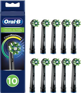 Oral-B Cross Action CleanMaximiser Ersatzbürsten schwarz (10 Stk.)