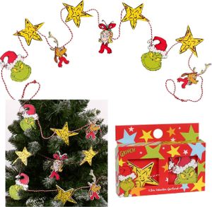 Grinch Weihnachtsgirlande aus Holz, Weihnachtskette