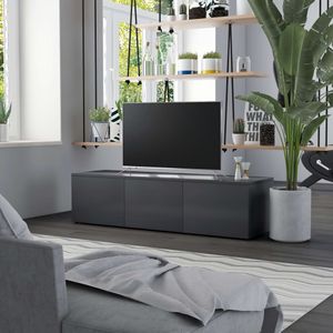 Gute Qualität!!TV-Schrank Industrial-Look,Stilvoll TV-Möbel TV-Lowboard TV-Bank Grau 120×34×30 cm Spanplatte HOMECHIC 120 x 34 x 30 cm