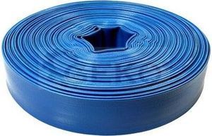 Geko G70007 PacLay - Flachschlauch (2,54 x 50 m, 2 Stangen), Farbe blau