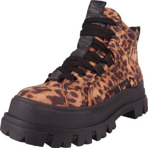 Buffalo Aspha Nc Mid - Schwarz / Beige Leo Kunstleder : Normal : 40 Größe: 40 Weite: Normal