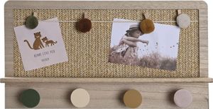 Garderobe DKD Home Decor natürlich Bunt Faser Holz MDF (45 x 6 x 24 cm)