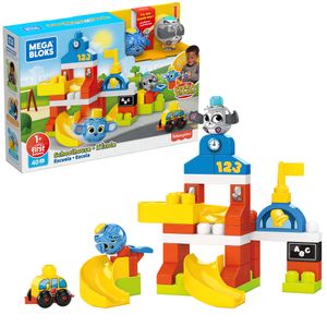 Mega Bloks Guck-Guck Schule (35 Teile), Kleinkinder-Spielzeug, Bauset, Bausteine