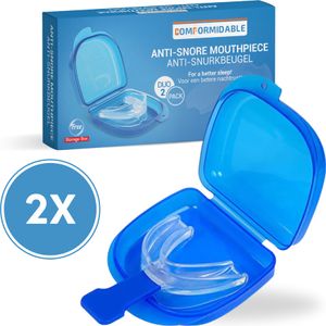 Comformidable Schnarch Mundstück - Anti-Schnarchschiene –  Schnarchen - Verstellbares Schnarchstopp-Knirschbitje - 2 Stücke - Nightguard