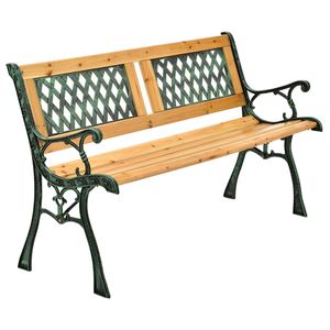 Juskys 2místná zahradní lavice Sanremo z lakovaného dřeva a kovových dílů