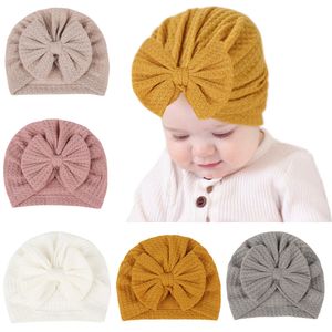 Baby Stirnbänder Neugeborene Mädchen Stirnband Hut Elastisch Schleifen Turban Haarband Headwear Knit Kopf Wraps,5 Stück