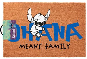 Disney - Stitch - Ohana - Fußmatte, Größe: 60 x 40 cm Türmatte Kokos