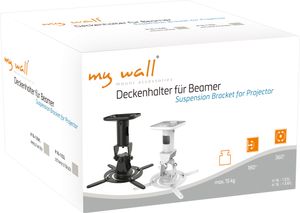 My Wall H16-1ESL Deckenhalter für Beamer Belastung bis 15 kg, Deckenabstand: 215 mm, stabile Stahlausführung