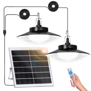 LED Solarleuchte Hängeleuchte Solarlampen für Außen Innen Bewegungsmelder LED Solar Pendelleuchte Solar Hängelampen für Pavillons Garage Lagerräume