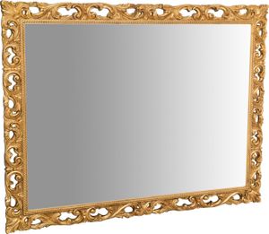 Spiegel barock 170x130x4 cm, Wandspiegel groß mit Holzrahmen, Ganzkörperspiegel, Gold