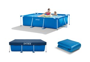 Intex Family pool - 220x150x60 cm - Metal Frame - Stahlrahmen - Blau - Mit Zubehör
