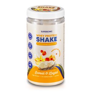 SUPERSONIC FOOD Protein Shake mit Kollagen Caramel-Creme 560g, fluffige und cremige Textur 22.6g Protein für ketogene/kohlenhydratarme Diät