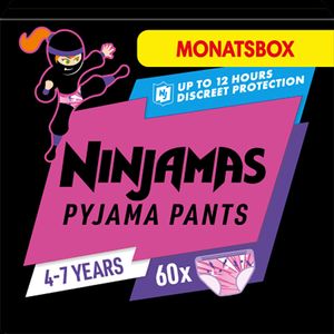 Pampers Ninjamas Windelhosen für Bettnässer Größe 4 bis 7 Jahre 17 30kg 60 (51,00)