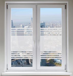 INDIGOS UG Folie für Duschkabine Bad Fensterfolie Dusche Glasdekorfolie Sichtschutzfolie Streifendesign satiniert blickdicht ORACAL® - 1200mm Breite x 500mm Höhe INDIGOS UG Folie für Duschkabine Bad Fensterfolie Dusche Glasdekorfolie Sichtschutzfolie Streifendesign satiniert blickdicht ORACAL® - 1200mm Breite x 500mm Höhe