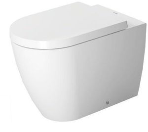 Duravit Stand-WC BACK-TO-WALL ME by Starck tief, 370 x 600 mm, Abgang waagerecht HygieneGlaze weiß