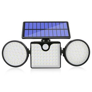 Packung Solar-Bewegungssensor-Sicherheitsleuchten, 260 LED-Solarleuchten im Freien für Garagen-Terrassen-Terrassen