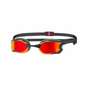 Zoggs Raptor HCB Titanium - verspiegelte Schwimmbrille, Farbe:rot