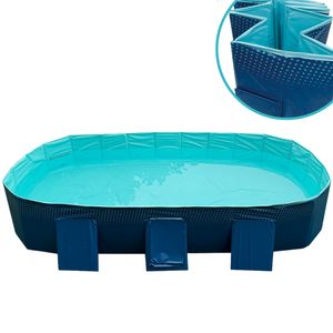 Starlyf Foldable Pool, Planschbecken, faltbarer Pool ohne Aufblasen, langlebig & robust, 1000 Liter, 286 x 167 x 50 cm