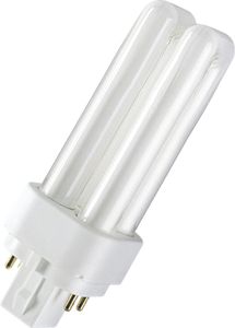 OSRAM Kompaktleuchtstofflampe DULUX D/E 13 Watt G24q 1 kaltweiß (EEK A)