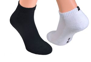Socken mit Frotteesohle, , Farbe:Sneaker schwarz & weiß zu gleichen Teilen, Gr.:35/38, Menge:12 Paar