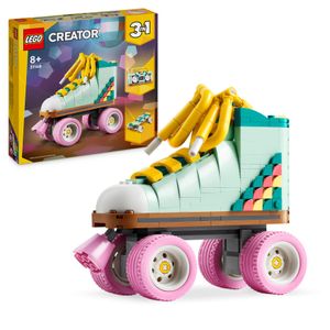 LEGO Creator 3in1 Rollschuh Spielzeug für Mädchen und Jungen mit Mini-Skateboard und Boombox, Retro-Deko für das Schlafzimmer, Geschenk zum Geburtstag für Kinder ab 8 Jahren 31148
