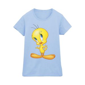 Looney Tunes - "Tweety Standing" T-Shirt für Damen BI28238 (XXL) (Babyblau)