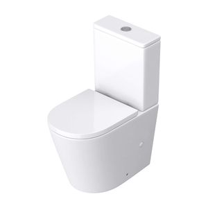 doporro Design Stand-WC Toilette Aachen179T bodenstehend Tiefspüler mit Silent-Close spülrandlose Toilette spülrandloses-WC