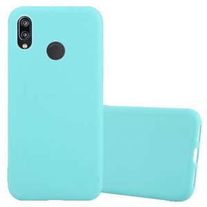Cadorabo Case for Huawei P20 LITE 2018 / NOVA 3E Protective Cover in Blue Pouzdro na mobilní telefon TPU Silicone Case Cover