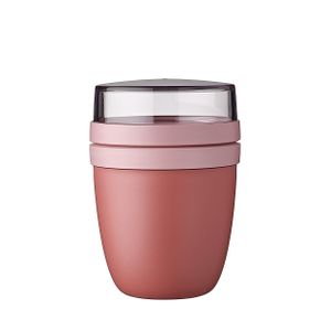 Mepal Lunchpot Ellipse Vivid mauve - Praktischer Müslibecher, Joghurtbecher, To Go Becher - Geeignet für Tiefkühler, Mikrowelle & Spülmachine - 500 ml