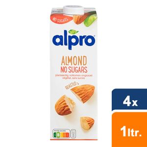 Alpro - mandeldrink Ohne Zucker geröstet - 4x 1L