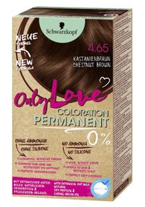 Schwarzkopf Only Love Farba do włosów 4,65 Chestnut Brown, 1 sztuka (PRODUKT Z NIEMIEC)