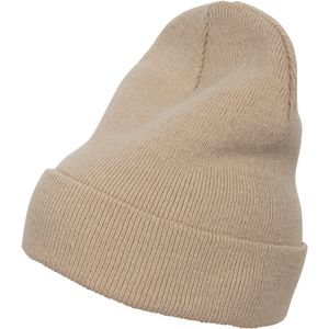 Heavyweight Long Beanie Wintermütze - Farbe: Beige - Größe: One Size